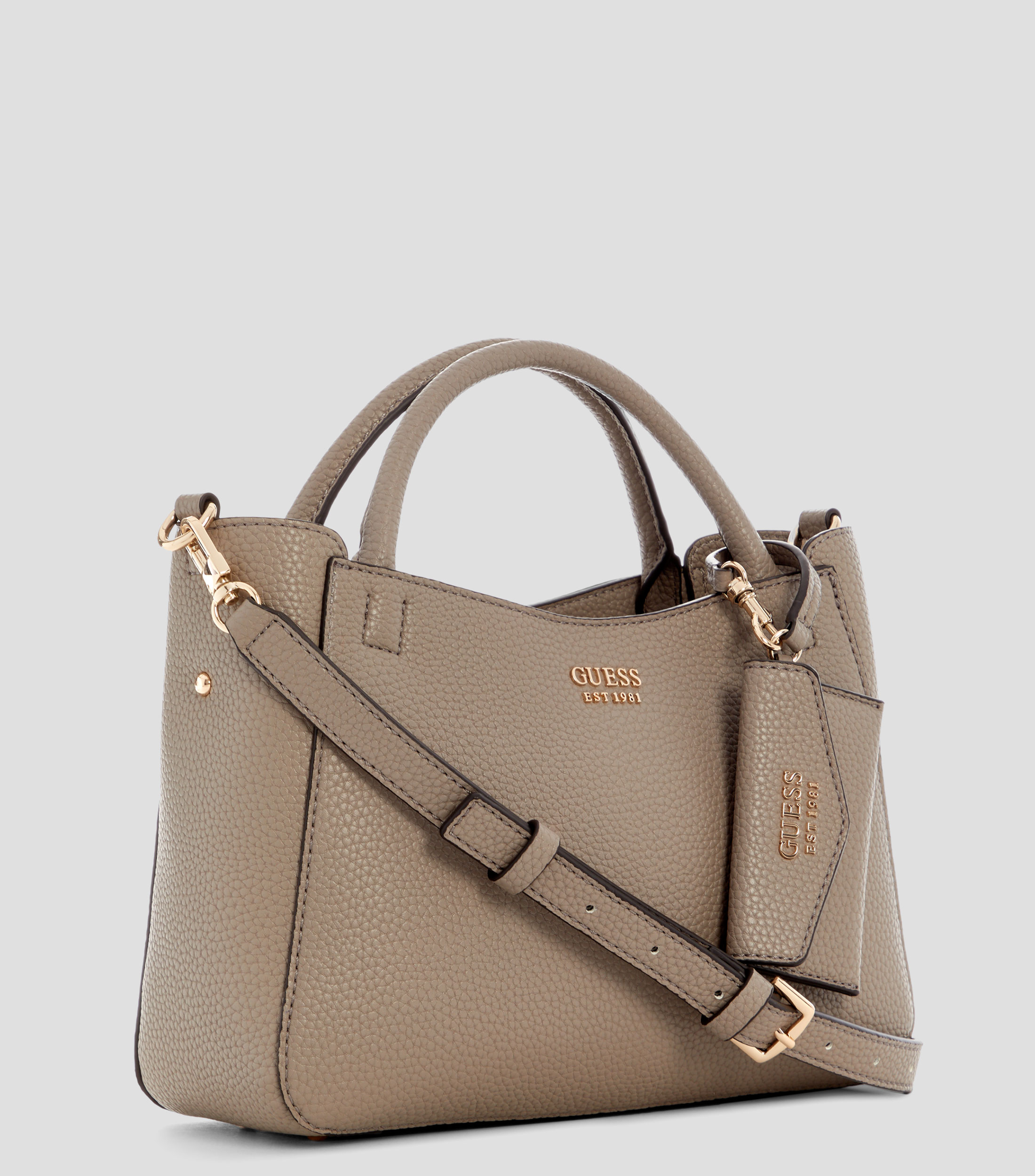 Bolsa Satchel Brenton granulada Mujer
